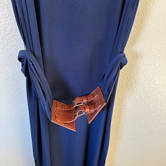 New York & Co Navy Blue‎ Long Dress   Size Medium - Picture 2 of 9